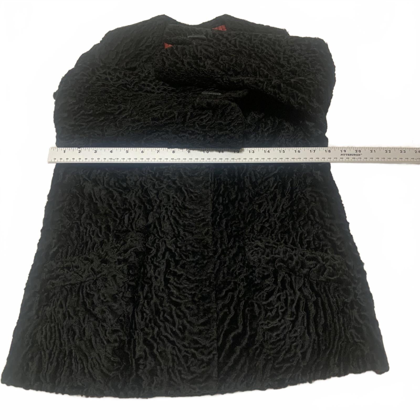 VTG Persian Lamb Mink Fur Coat Henri's Fur Salon NJ