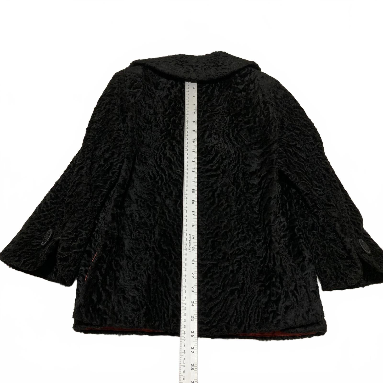 VTG Persian Lamb Mink Fur Coat Henri's Fur Salon NJ