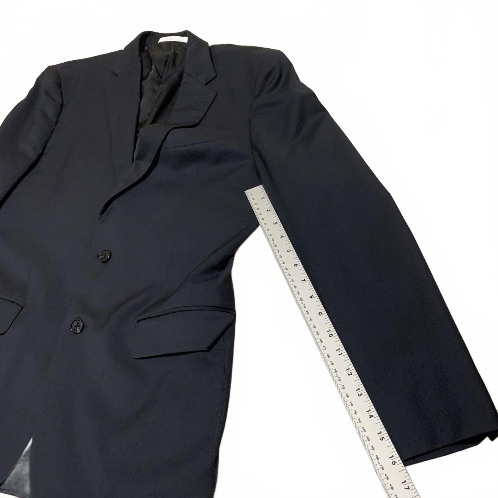 VTG Joseph Abboud 40L Black Wool Blazer Made in USA