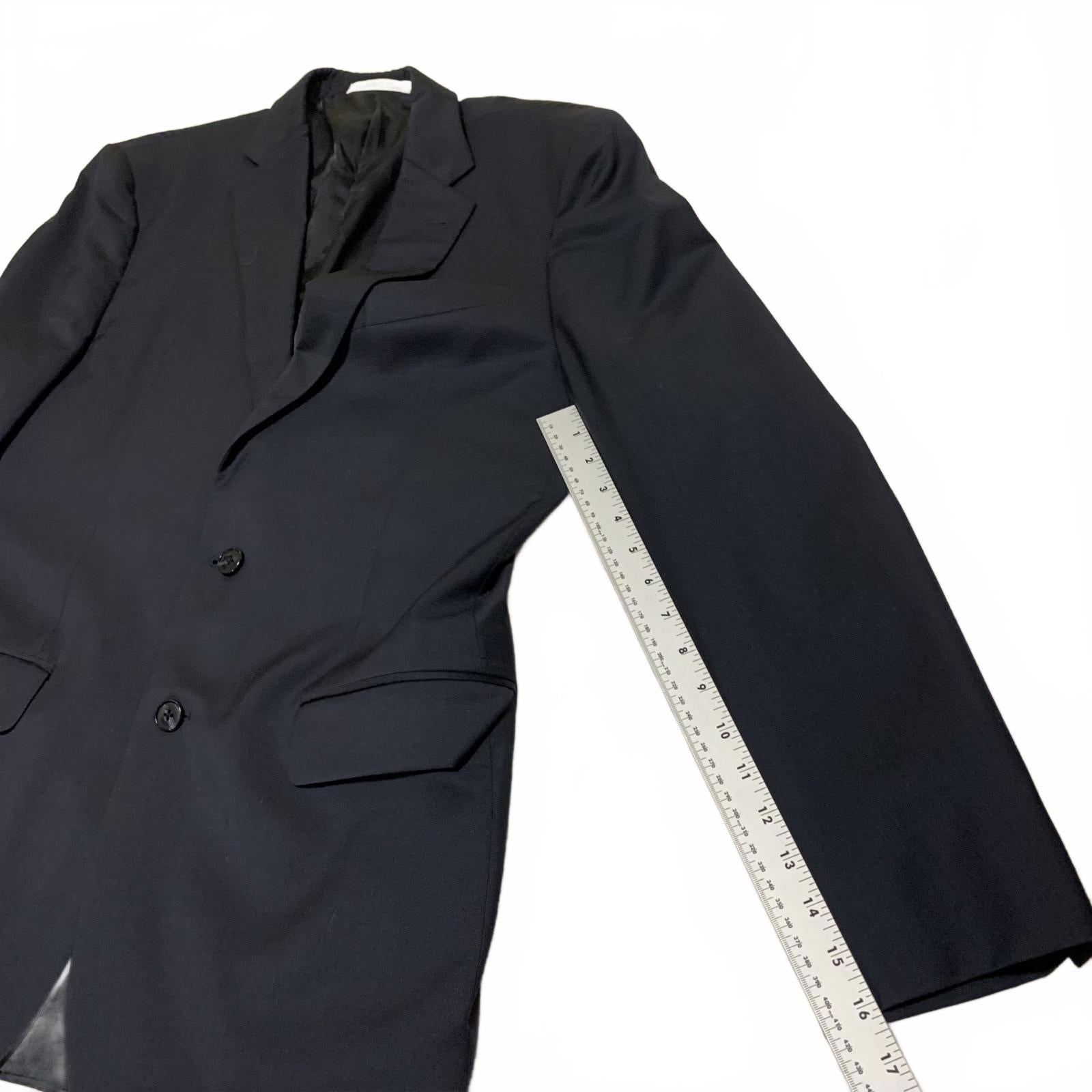 VTG Joseph Abboud 40L Black Wool Blazer Made in USA