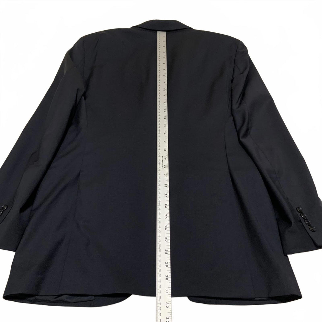 VTG Joseph Abboud 40L Black Wool Blazer Made in USA