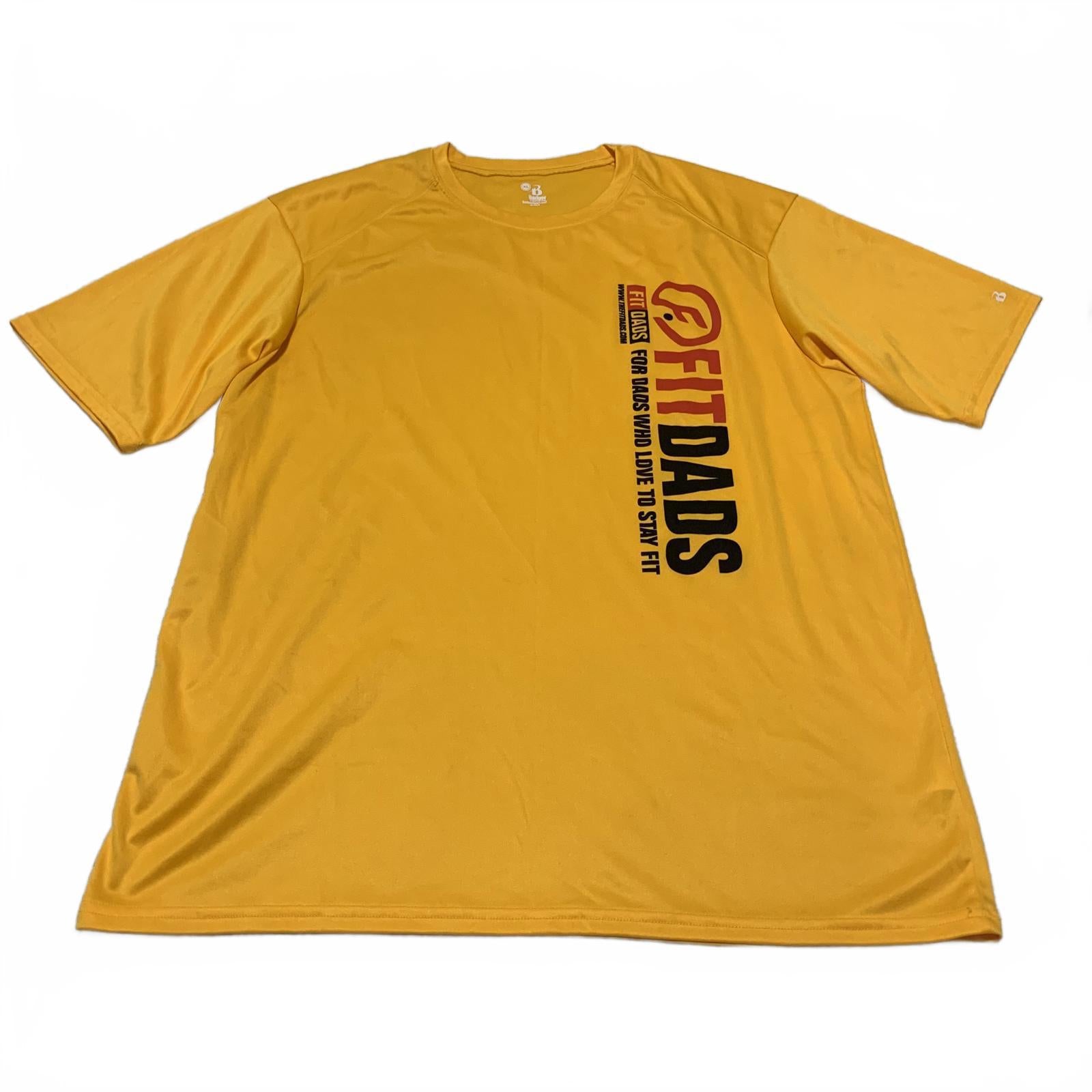 Badger Sport Mens XL Yellow FitDads Athletic Tee