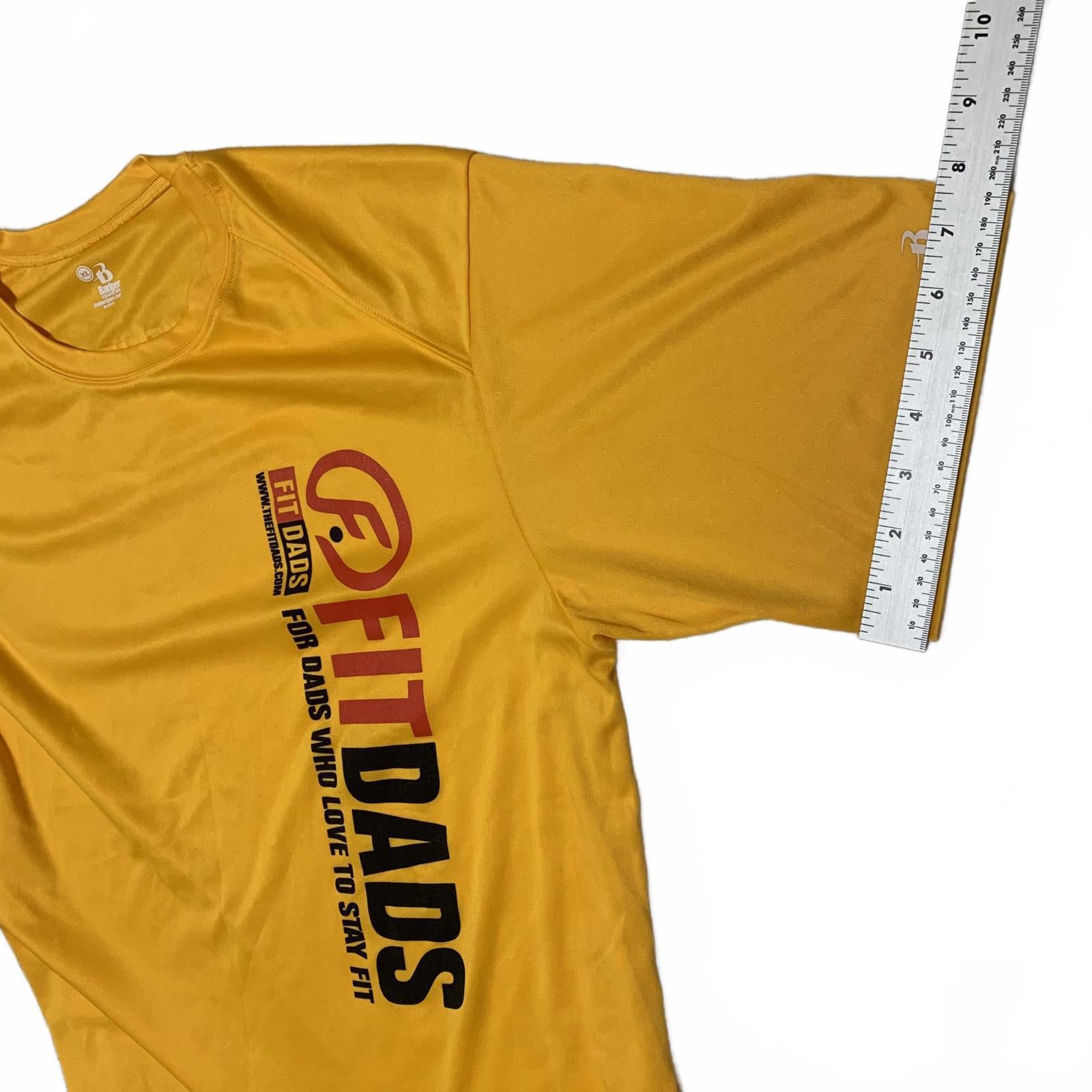 Badger Sport Mens XL Yellow FitDads Athletic Tee