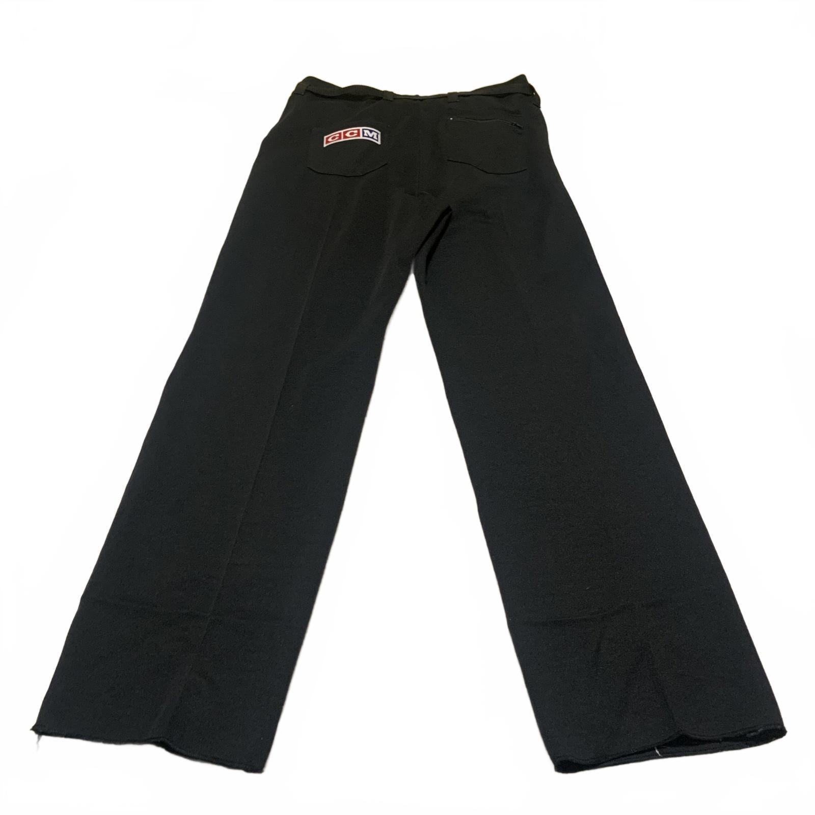 Vintage CCM Hockey Referee Pants Size M Black Canada