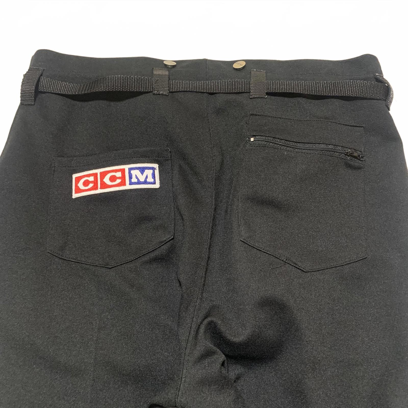 Vintage CCM Hockey Referee Pants Size M Black Canada