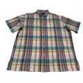 Ralph Lauren Pastel Plaid Short Sleeve Shirt L Cotton