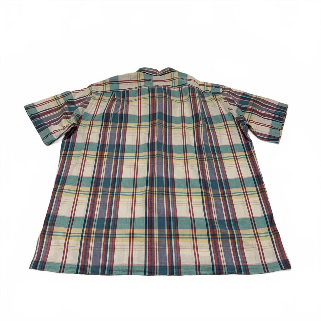 Ralph Lauren Pastel Plaid Short Sleeve Shirt L Cotton