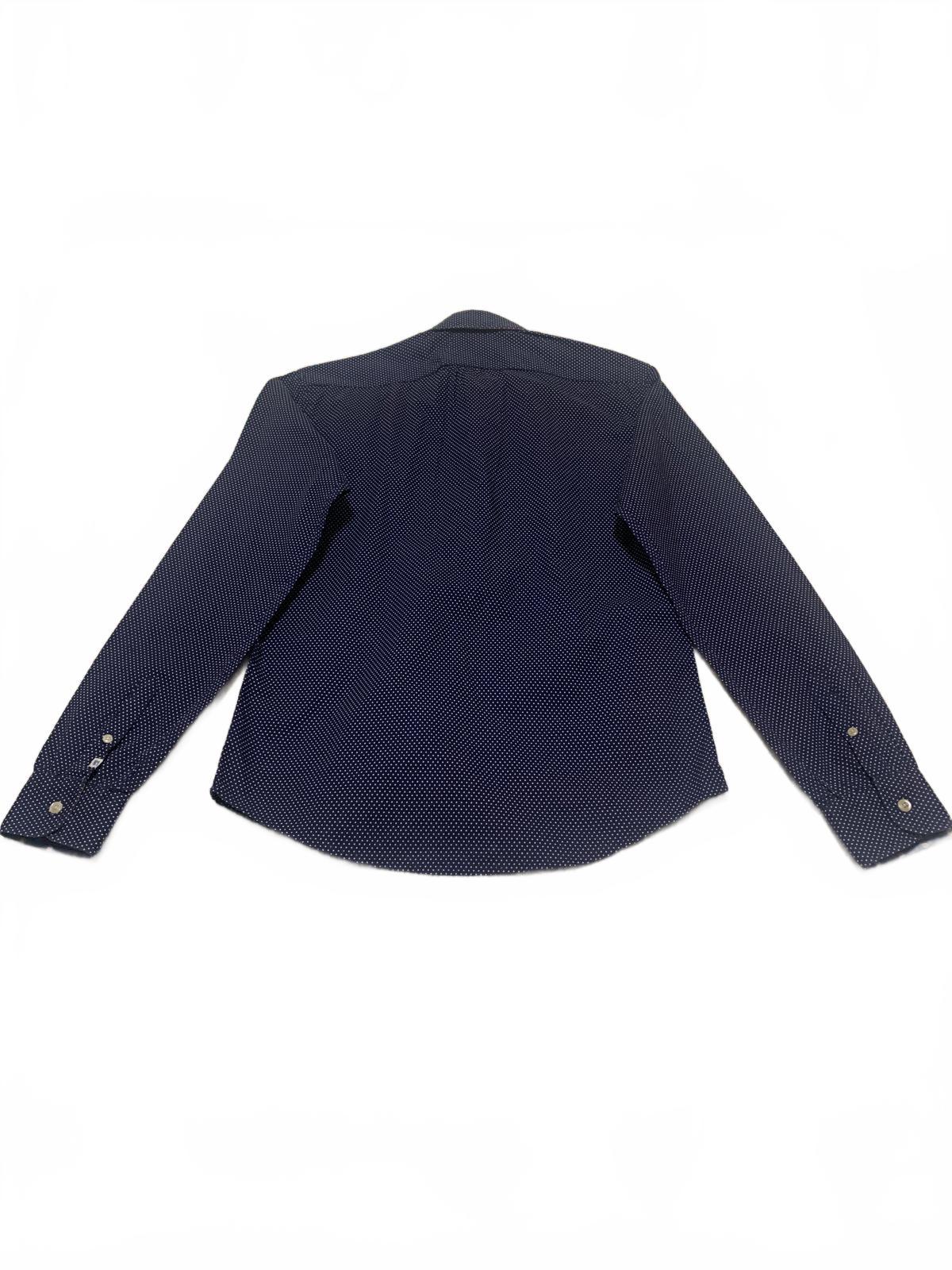 Scotch & Soda Navy Blue Polka Dot Button Up Shirt S