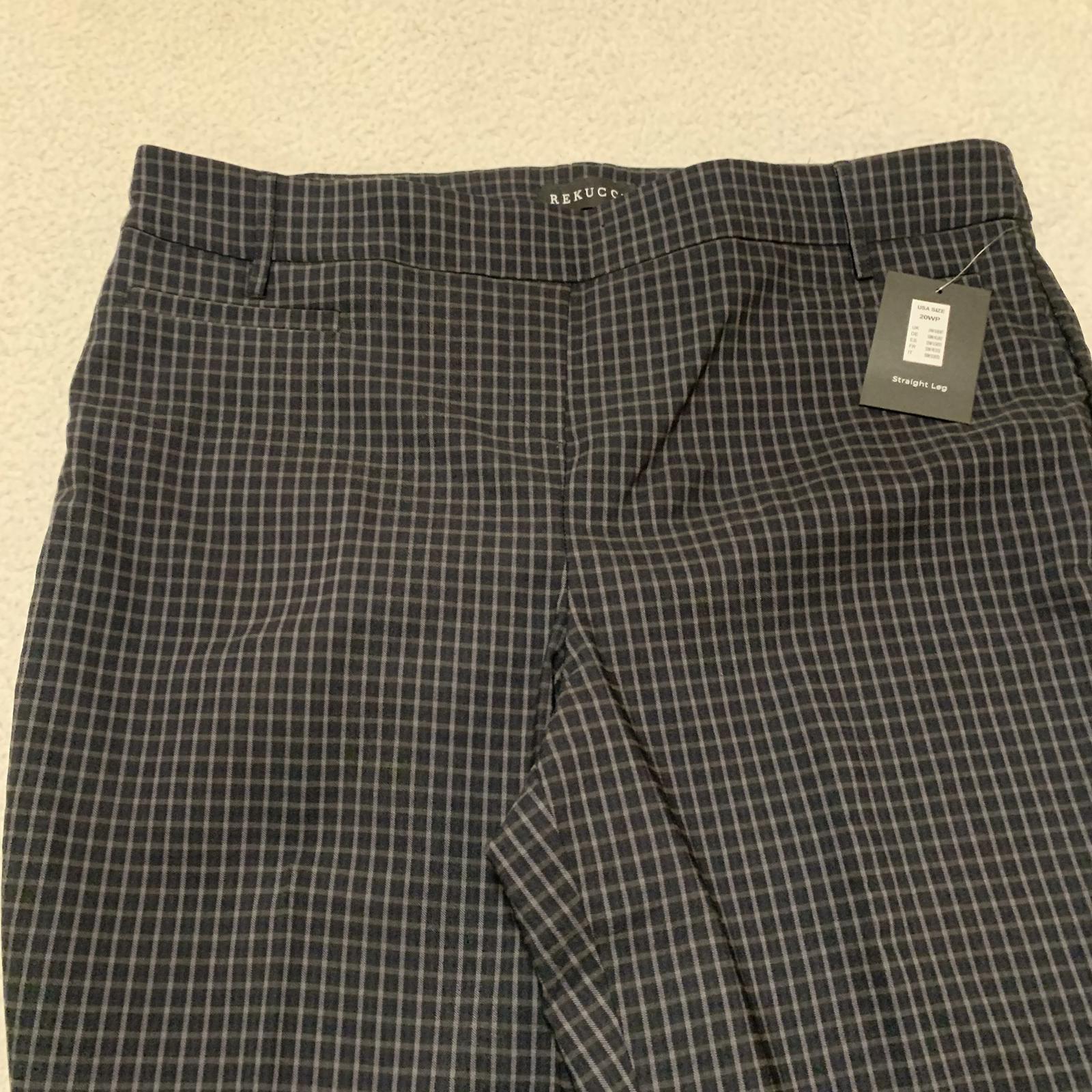 NWT Rekucci Curvy Women's Petite Size 20WP Straight Leg Pants