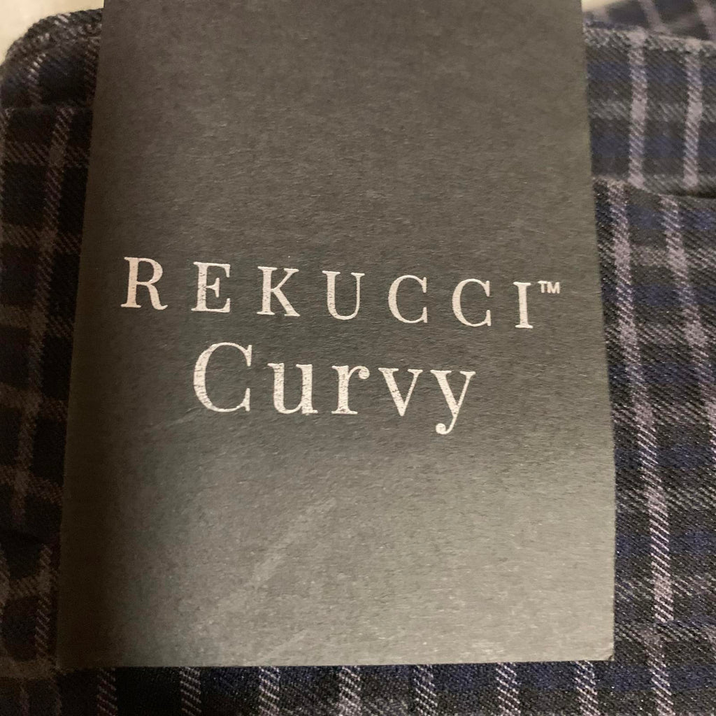 NWT Rekucci Curvy Women's Petite Size 20WP Straight Leg Pants