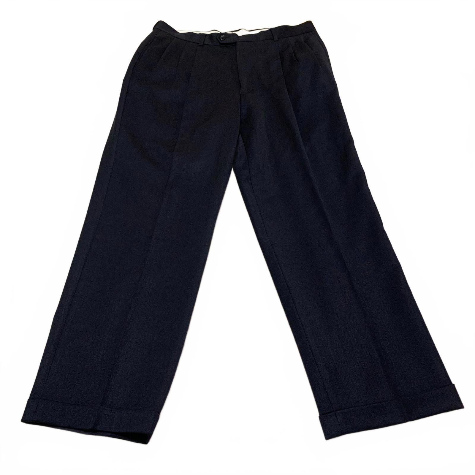 Golden Fil Men's Navy Blue Two-Piece Suit Blazer