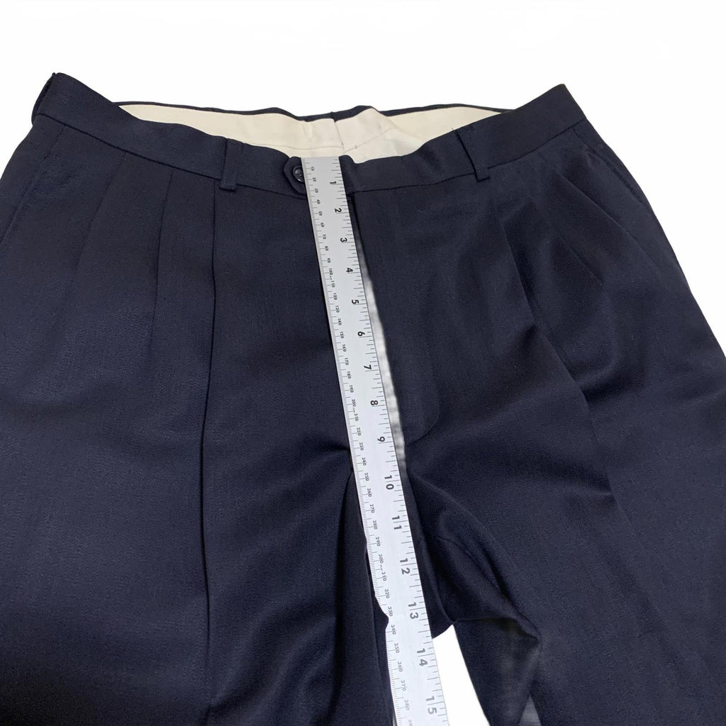 Golden Fil Men's Navy Blue Two-Piece Suit Blazer