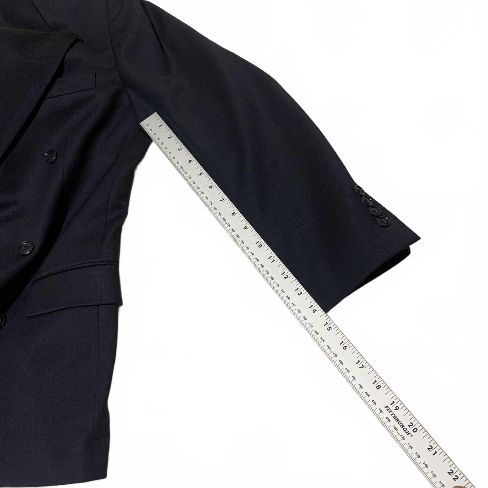 Golden Fil Men's Navy Blue Two-Piece Suit Blazer