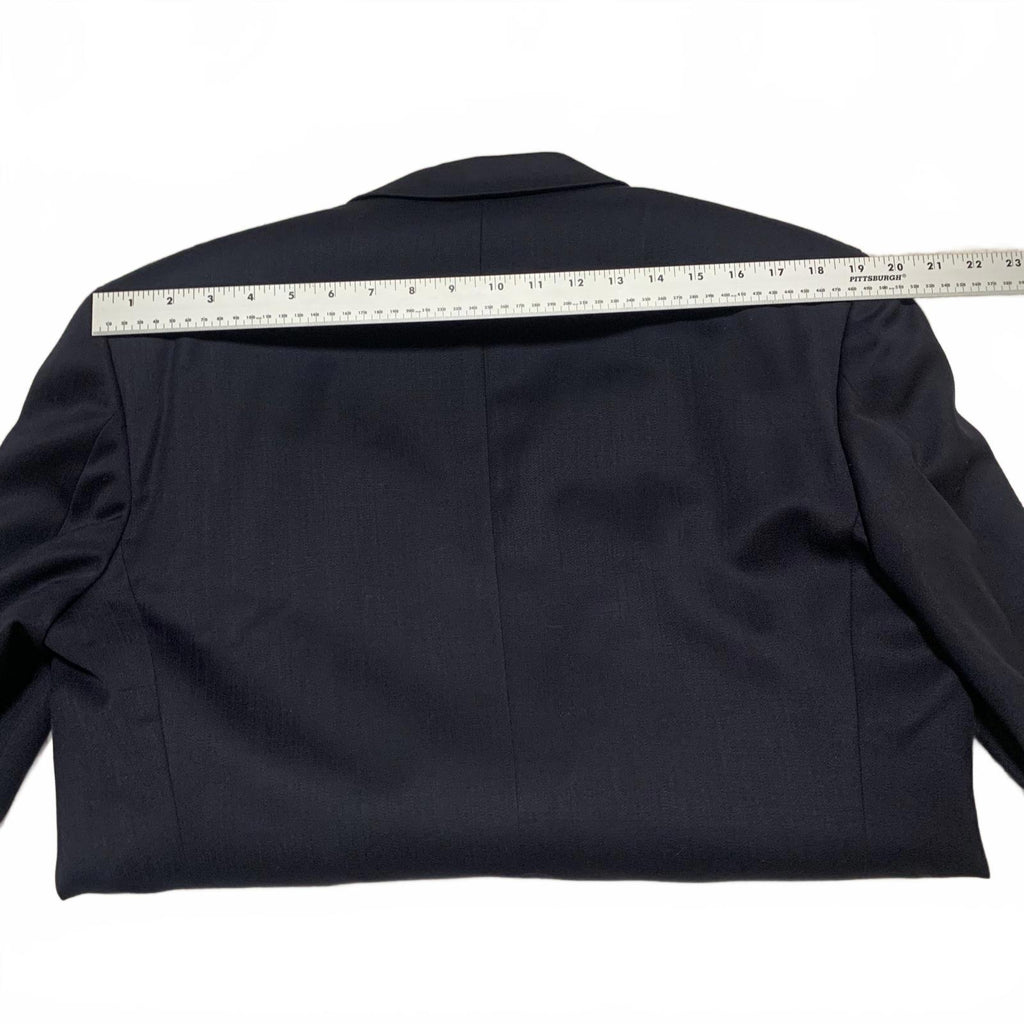 Golden Fil Men's Navy Blue Two-Piece Suit Blazer