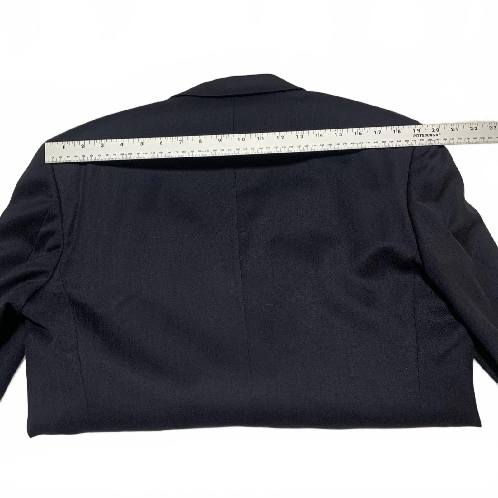 Golden Fil Men's Navy Blue Two-Piece Suit Blazer