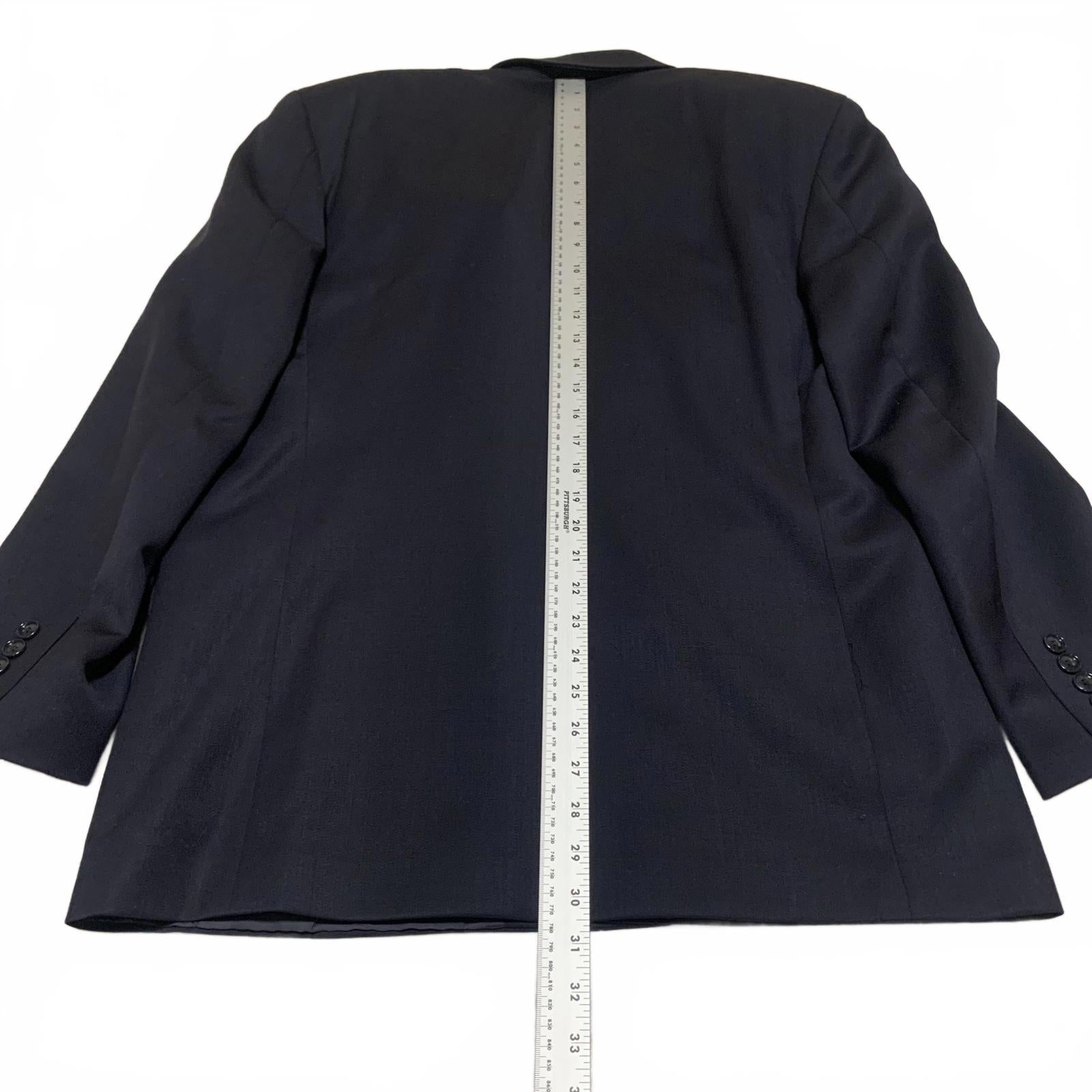 Golden Fil Men's Navy Blue Two-Piece Suit Blazer