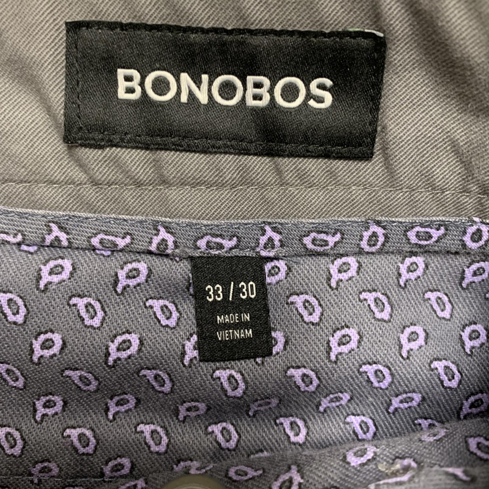 Bonobos Men's Size 33x30 Gray Chino Pants  W31 X 30L Actual