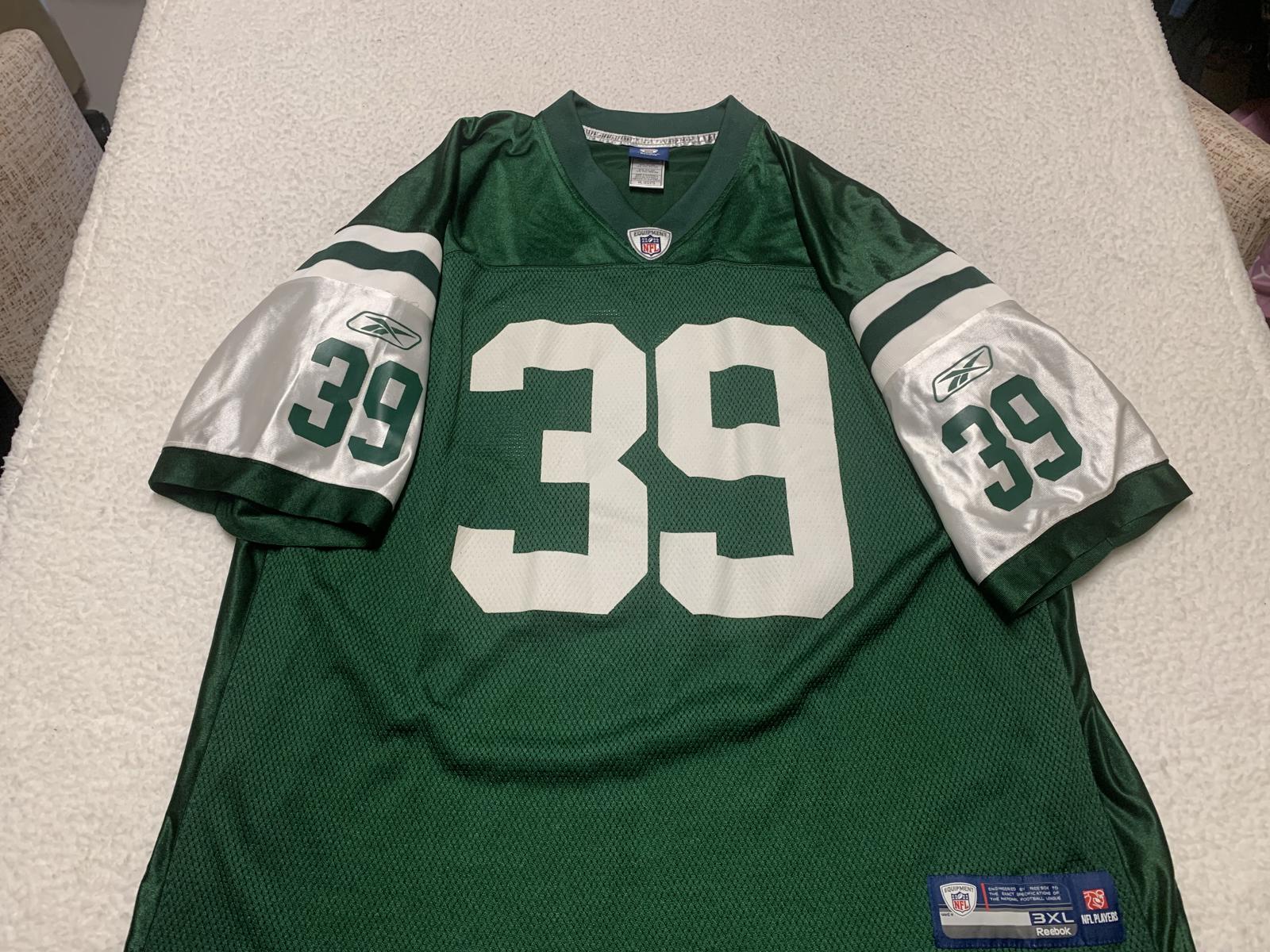 VTG Reebok NY Jets Esposito Jersey #39 3XL Green