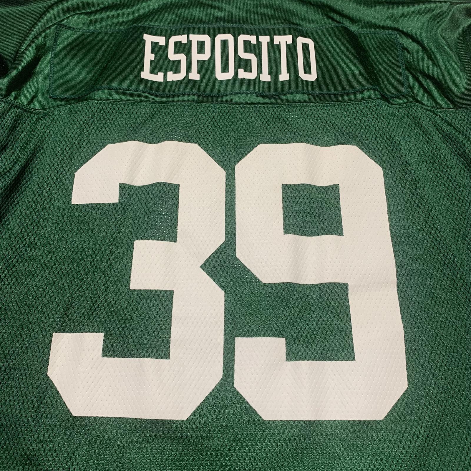 VTG Reebok NY Jets Esposito Jersey #39 3XL Green