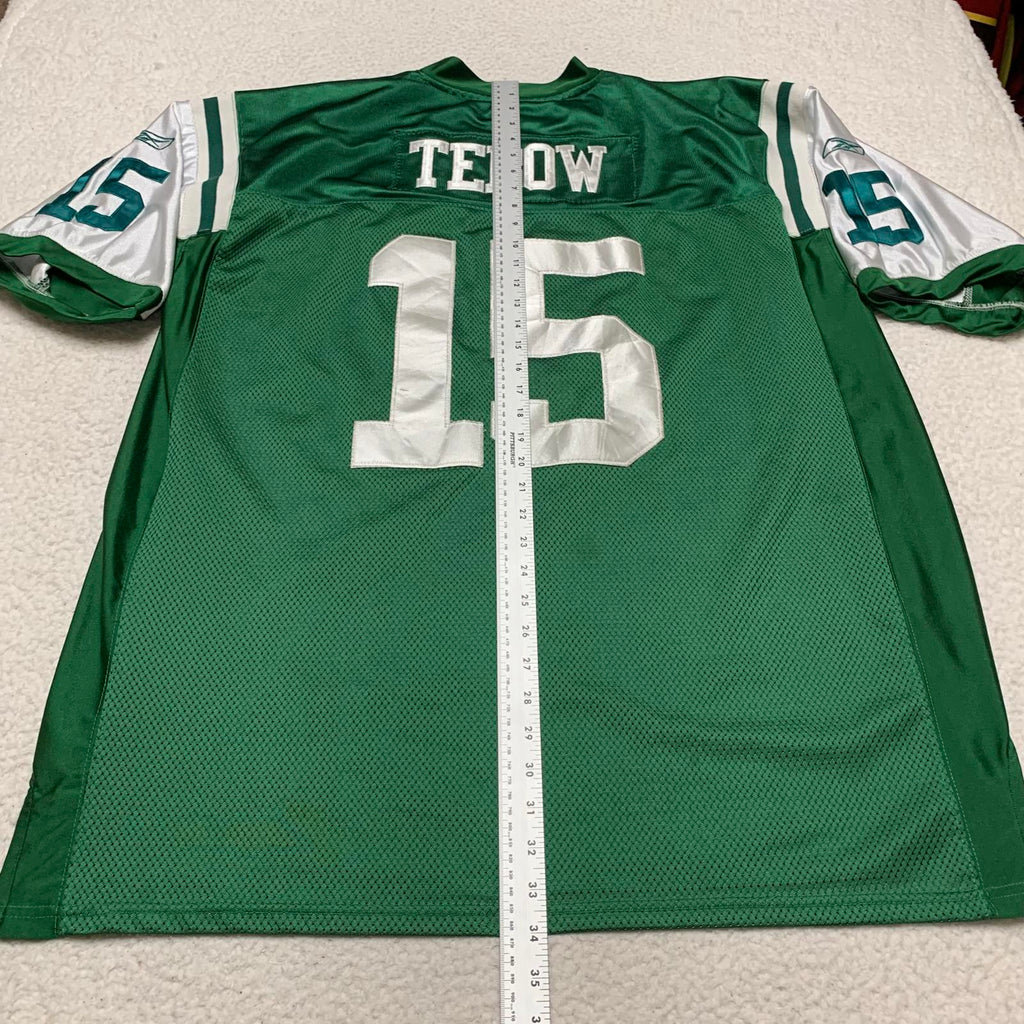 VTG Reebok NY Jets Tim Tebow #15 Jersey Sz 56 Green