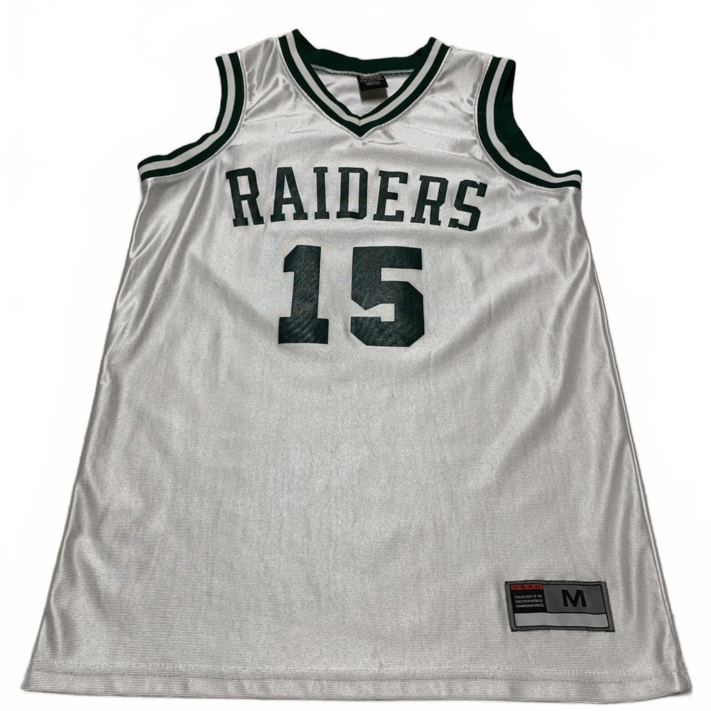 VTG Nike Raiders Basketball Jersey #15 Sz M White