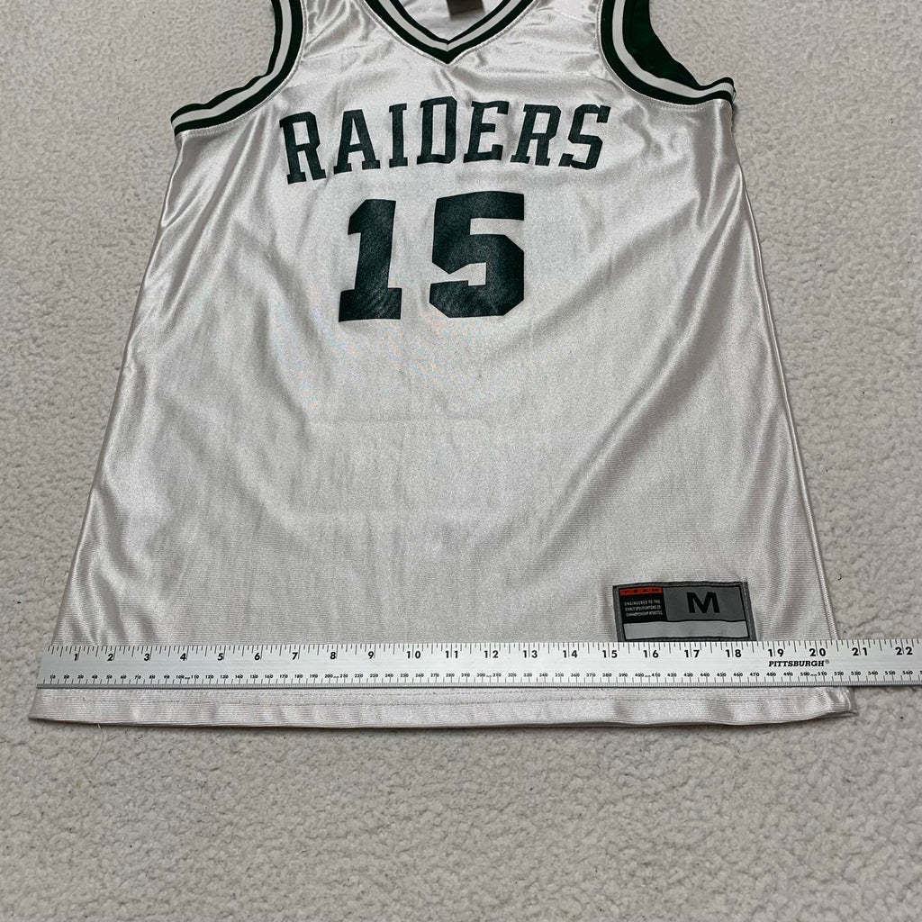 VTG Nike Raiders Basketball Jersey #15 Sz M White