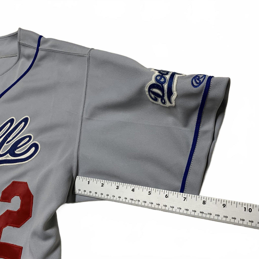 VTG Rawlings Midville #22 Dodgers Jersey Sz 44 Gray