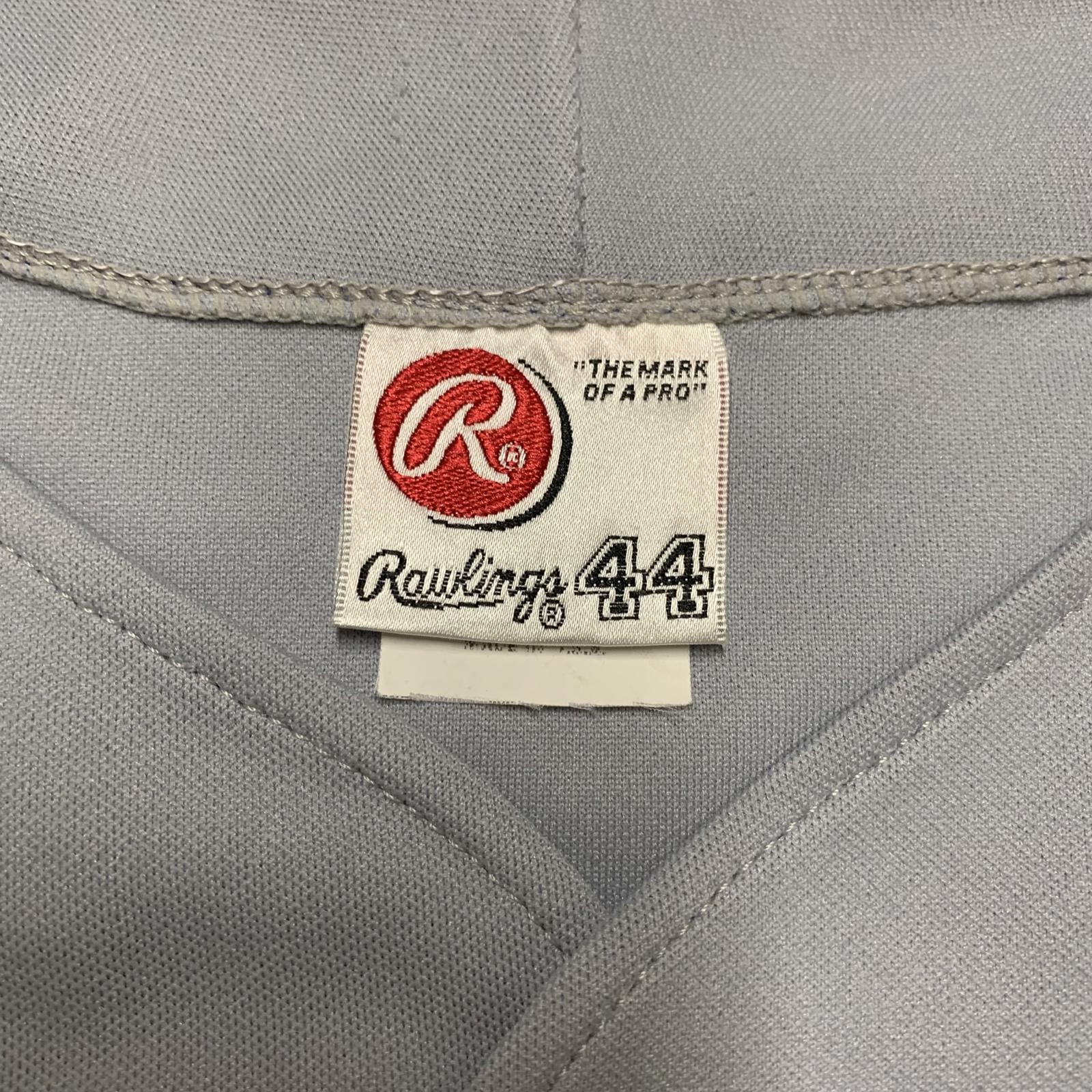 VTG Rawlings Midville #22 Dodgers Jersey Sz 44 Gray