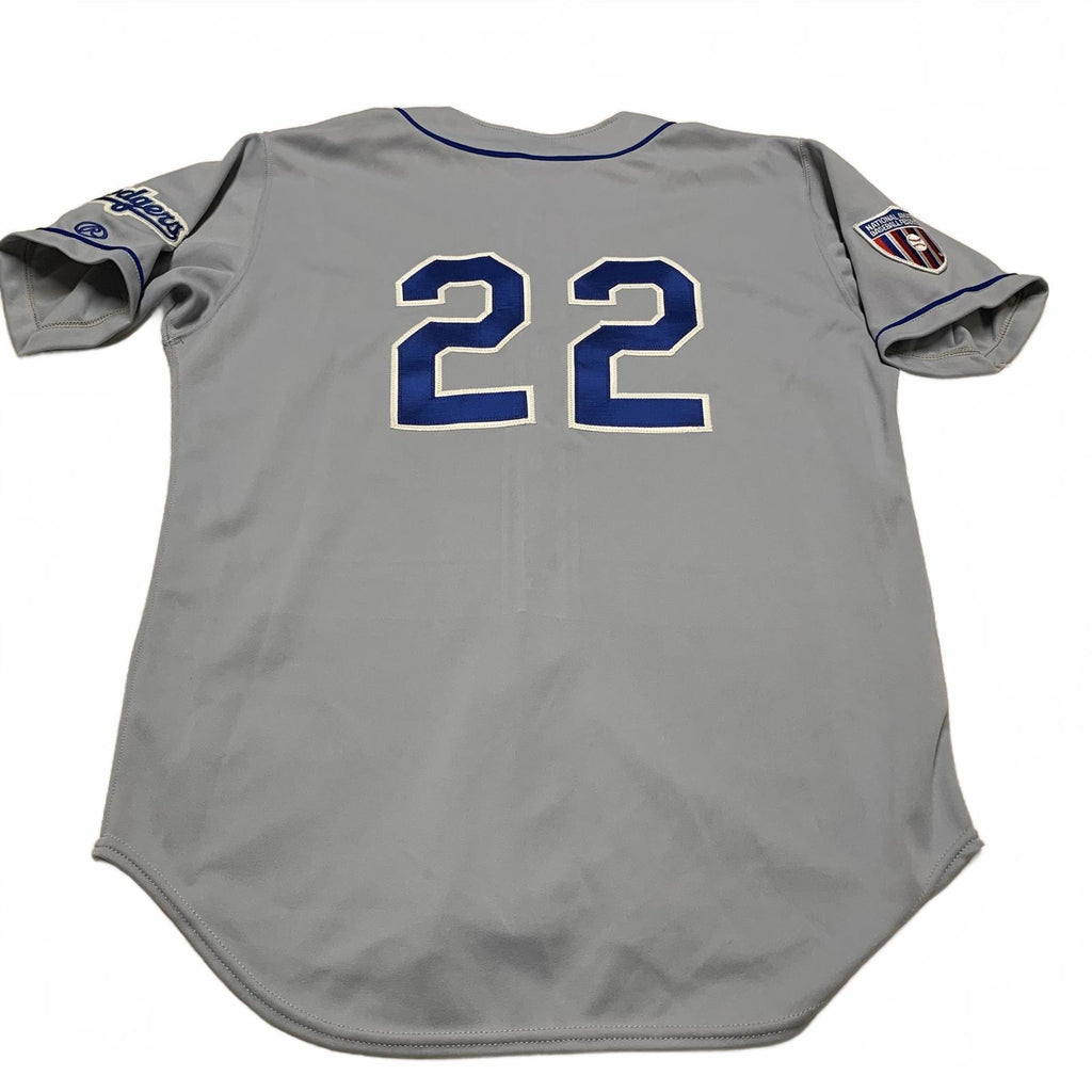 VTG Rawlings Midville #22 Dodgers Jersey Sz 44 Gray