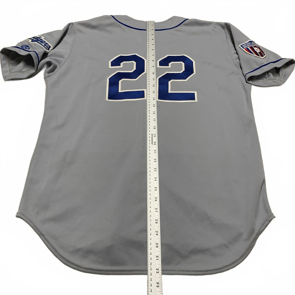 VTG Rawlings Midville #22 Dodgers Jersey Sz 44 Gray