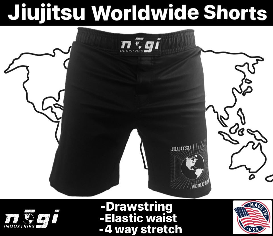 Pantalones cortos de lucha Spectre para niños - Jiu-jitsu en todo el mundo - Fabricados en EE. UU. 