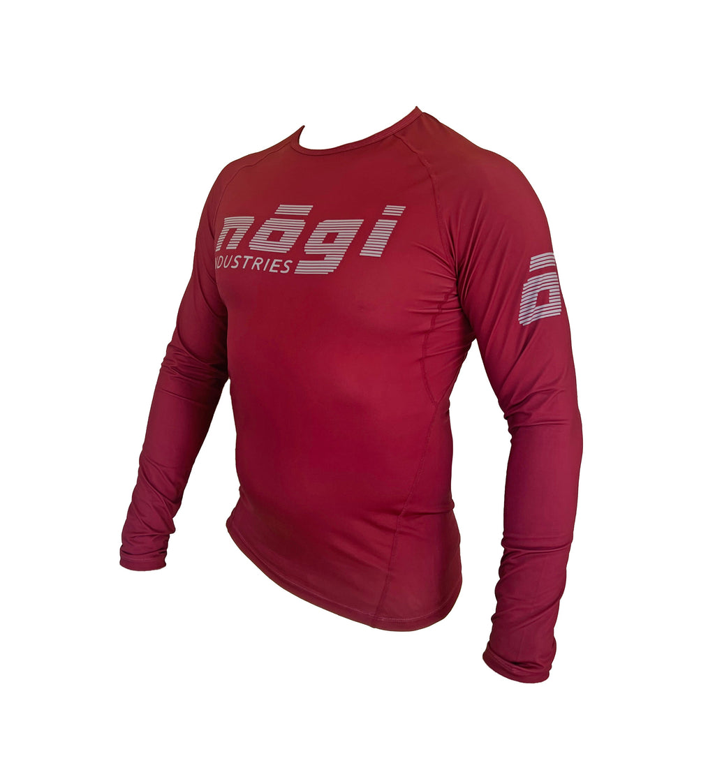 Camiseta de manga larga Core - Rojo Merlot 