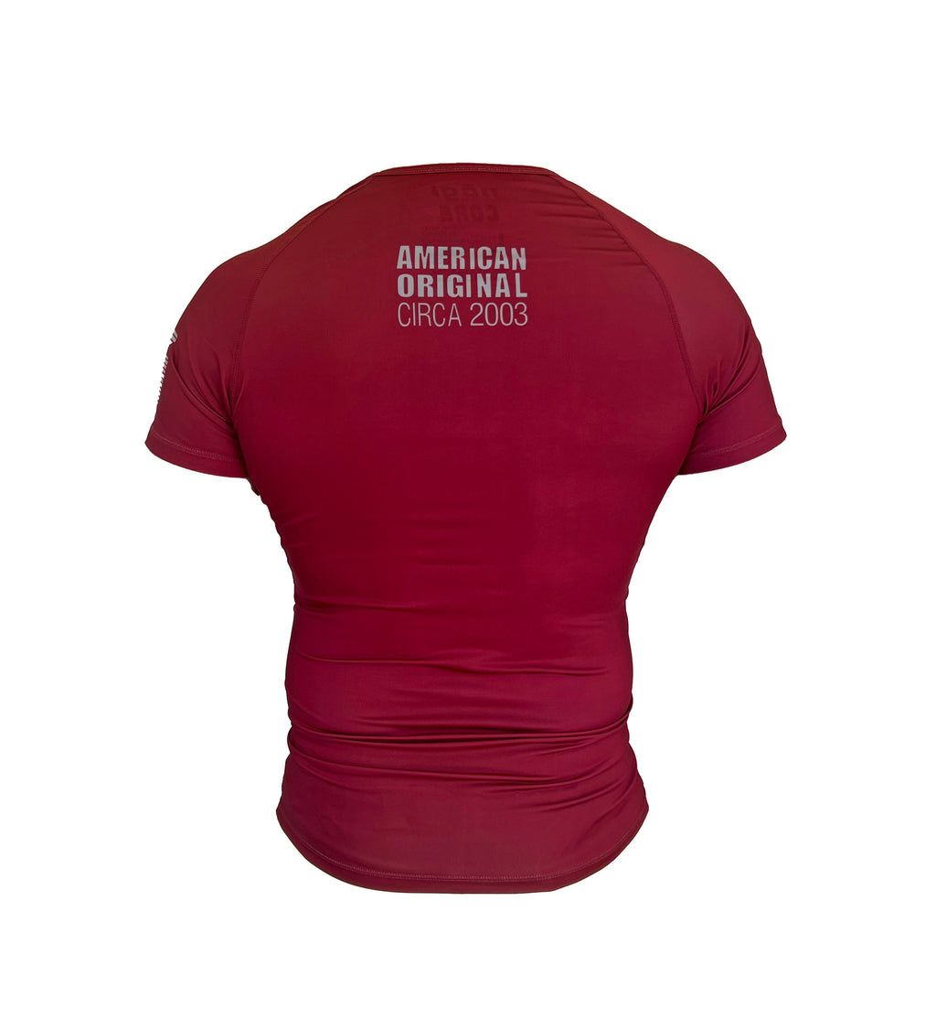 Camiseta de manga corta Core - Rojo Merlot 
