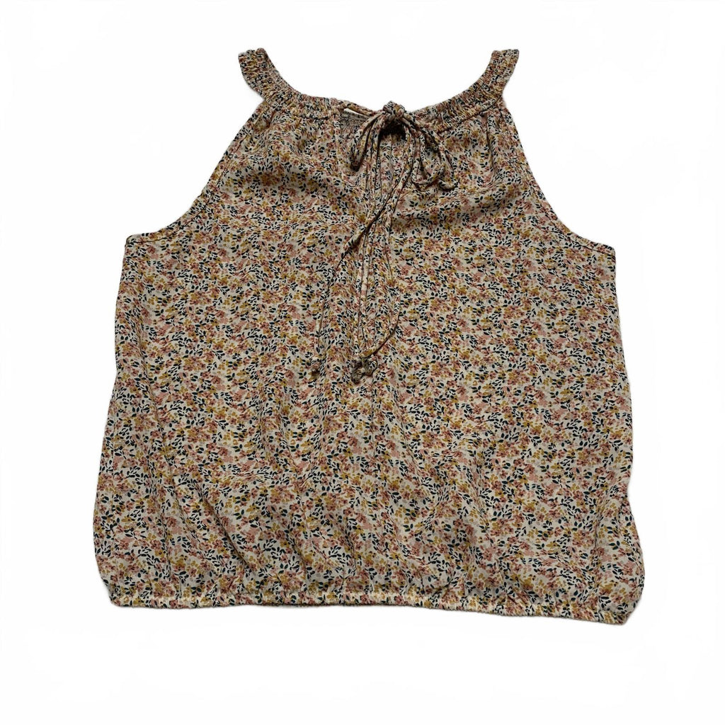 Blusa sin mangas con estampado floral y detalle de lazo en el cuello de Sienna Sky Teen Size XS