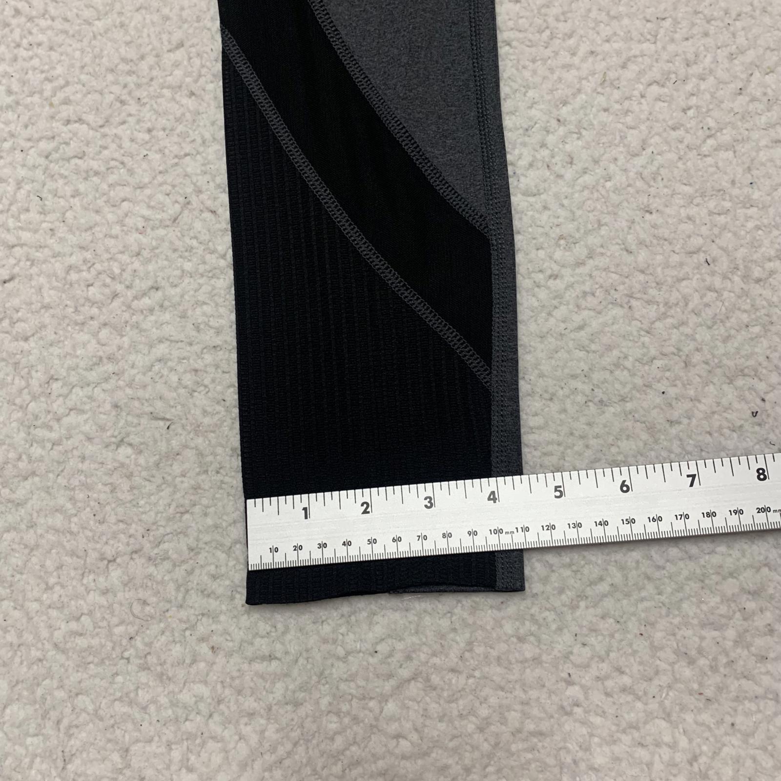 Leggings deportivos Reebok para mujer, talla XS, color gris y negro