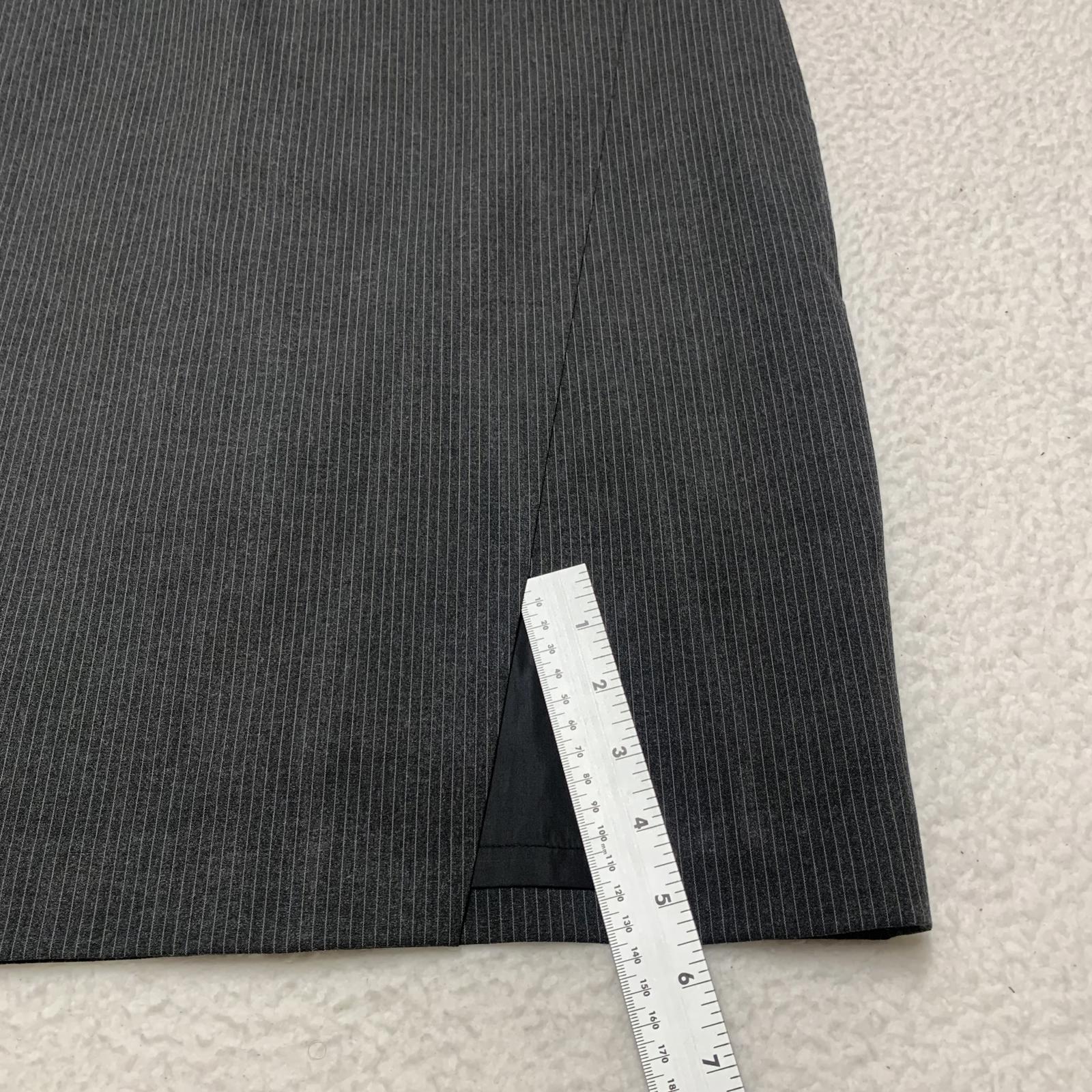 Falda de rayas grises con abertura lateral para mujer Marc Andrew, talla 12, de Marc New York Vintage