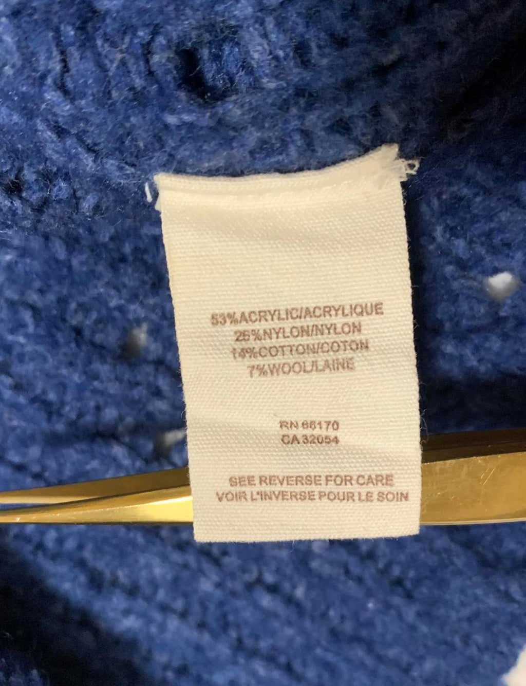 Suéter de punto de manga larga azul para mujer talla L de Free People