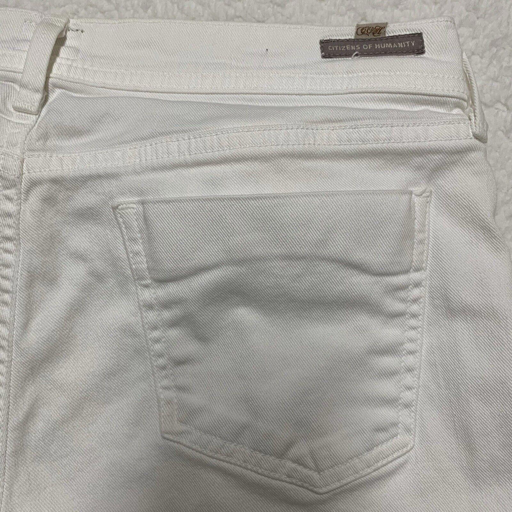Vaqueros blancos de corte acampanado para mujer Citizens of Humanity, talla 29