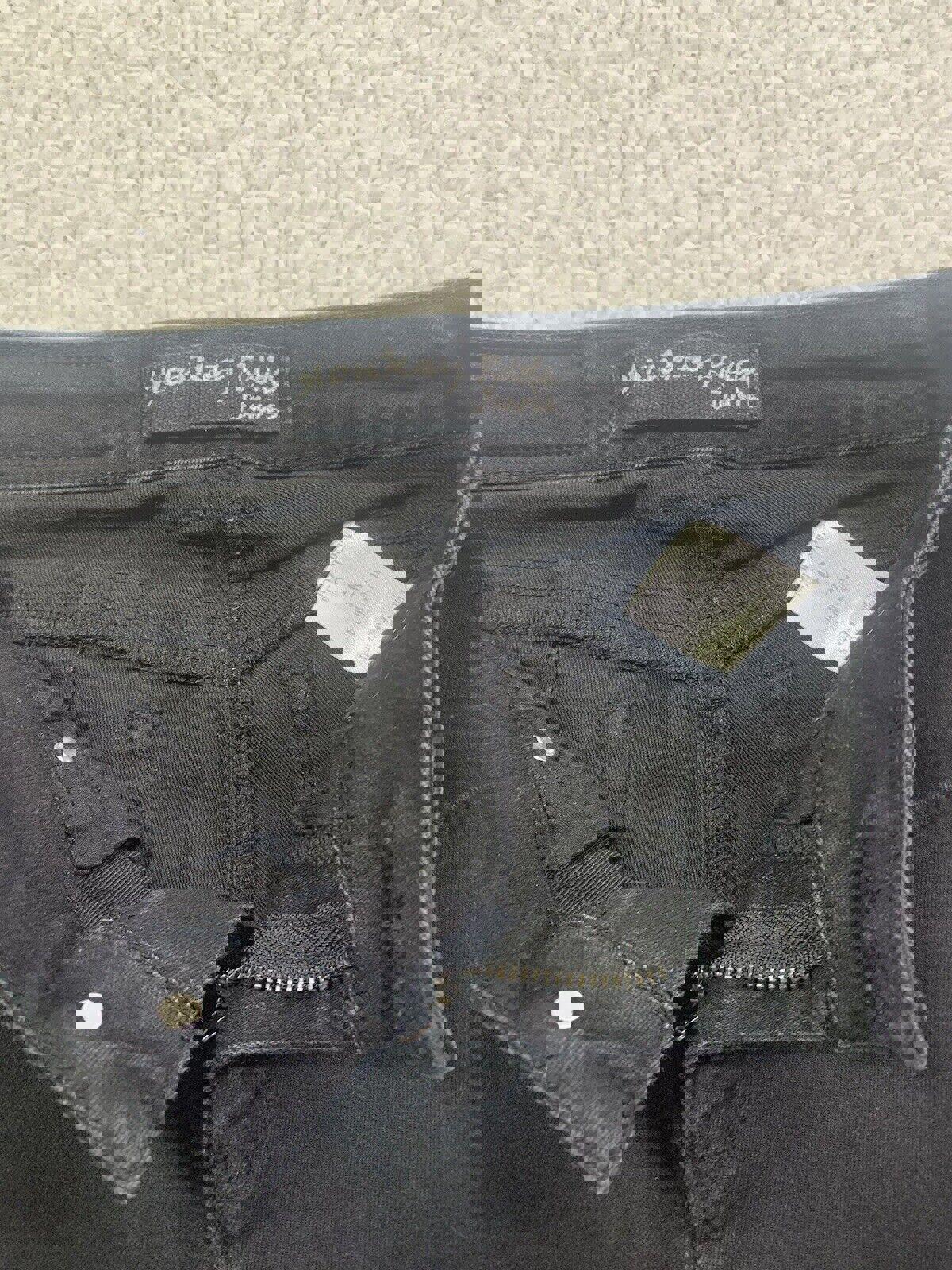 Pantalones vaqueros Monkey Ride Juniors Talla 3/29 Negros Ajustados Desgastados