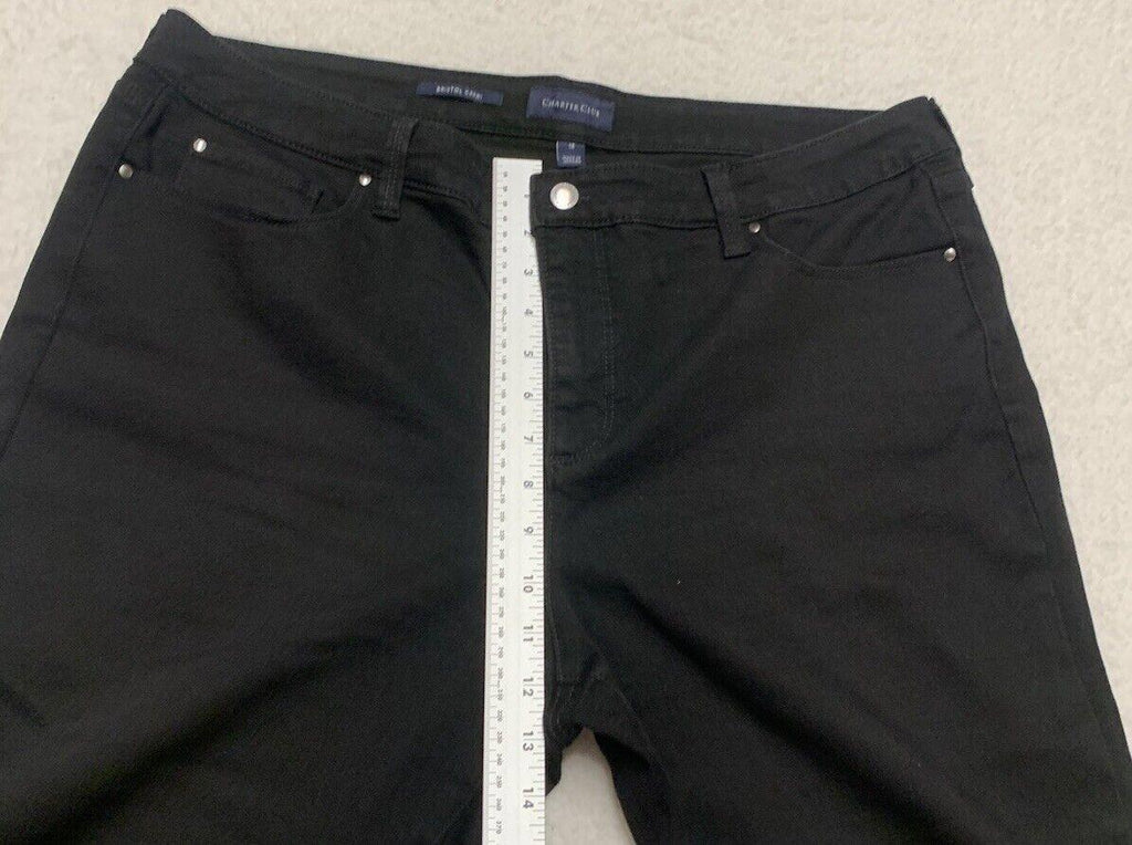 Charter Club Bristol Capri Pants Women’s Size 18 Mid Rise Black Jeans