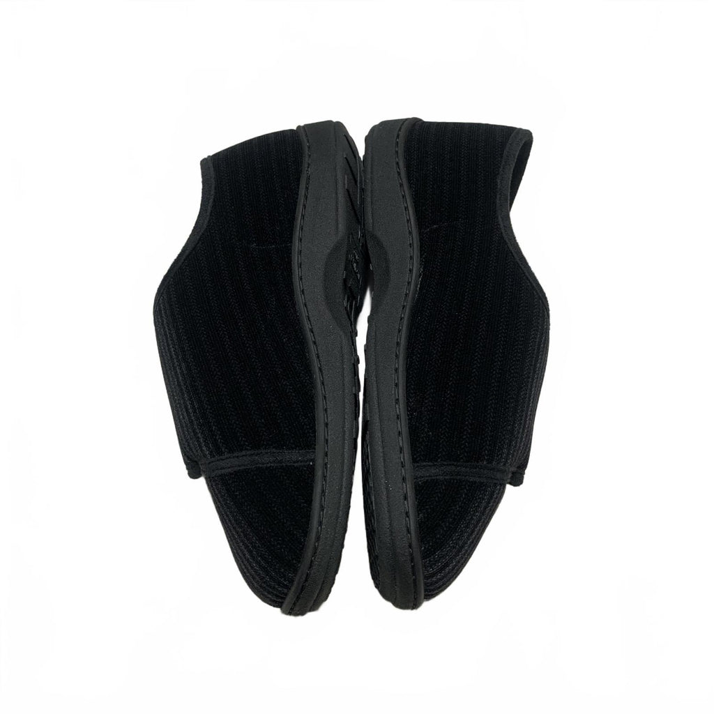 Zapatillas unisex negras de talla 9 sin marca, calzado con soporte