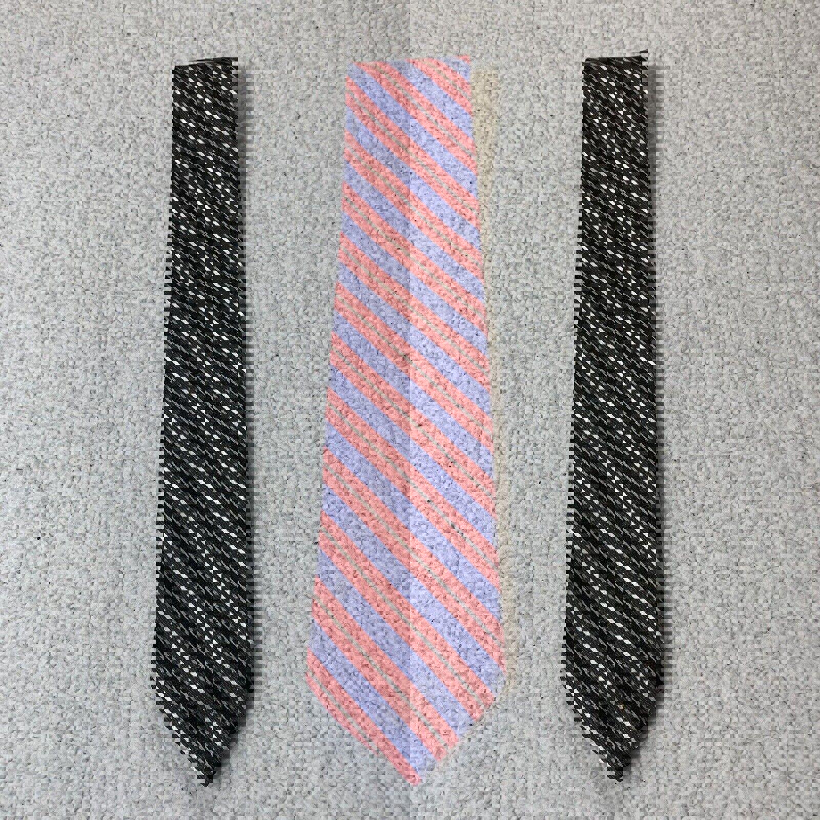 Corbata Nautica para hombre, color rojo, blanco y azul, con rayas diagonales, 100 % seda