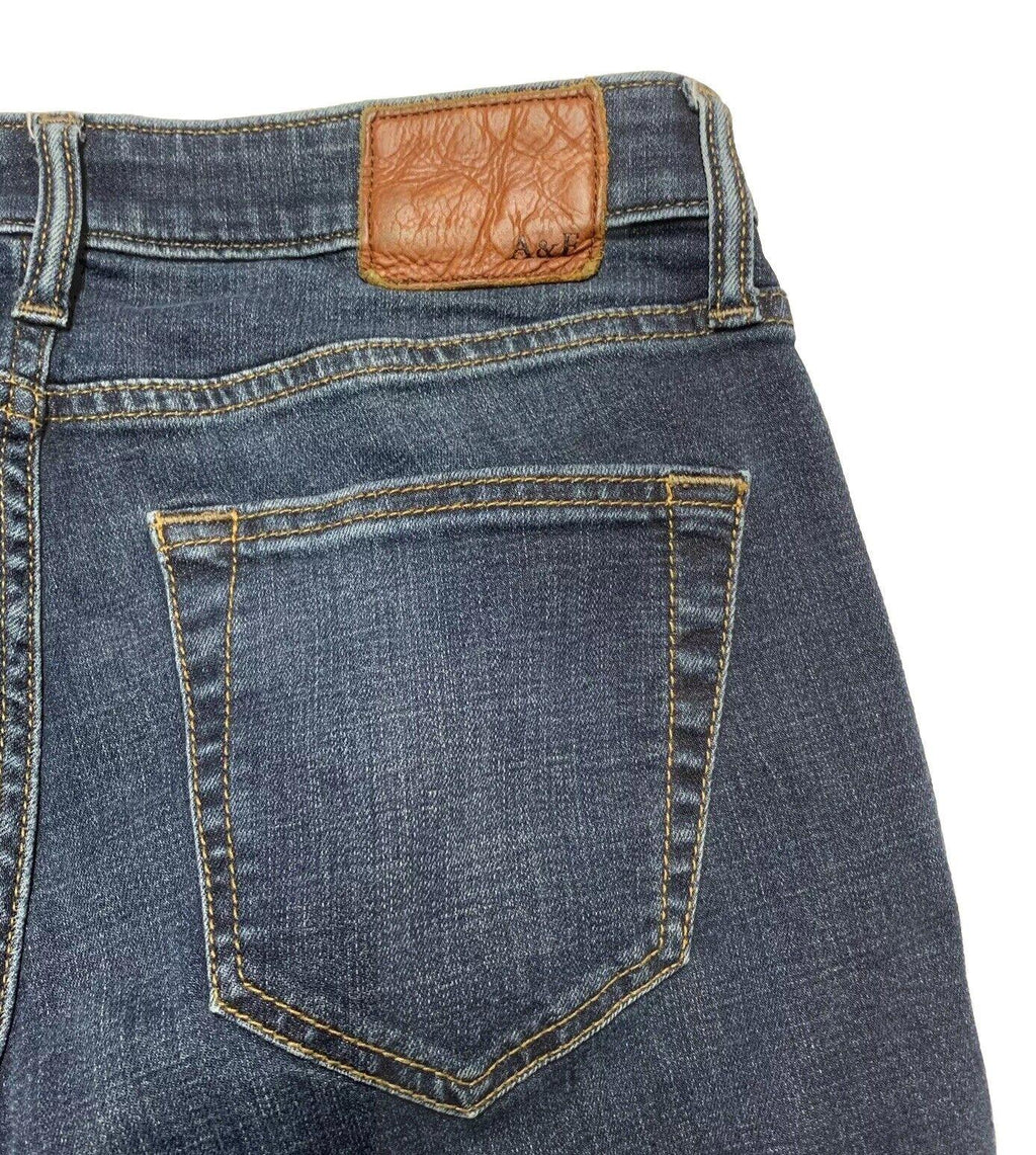 Vaqueros azules ajustados y elásticos Rustin Athletic de Abercrombie &amp; Fitch para hombre, talla 26 x 30