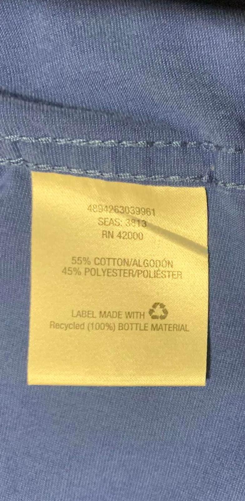 Basic Edition Men's 2XL Blue Short Sleeve Button-Up Shirt