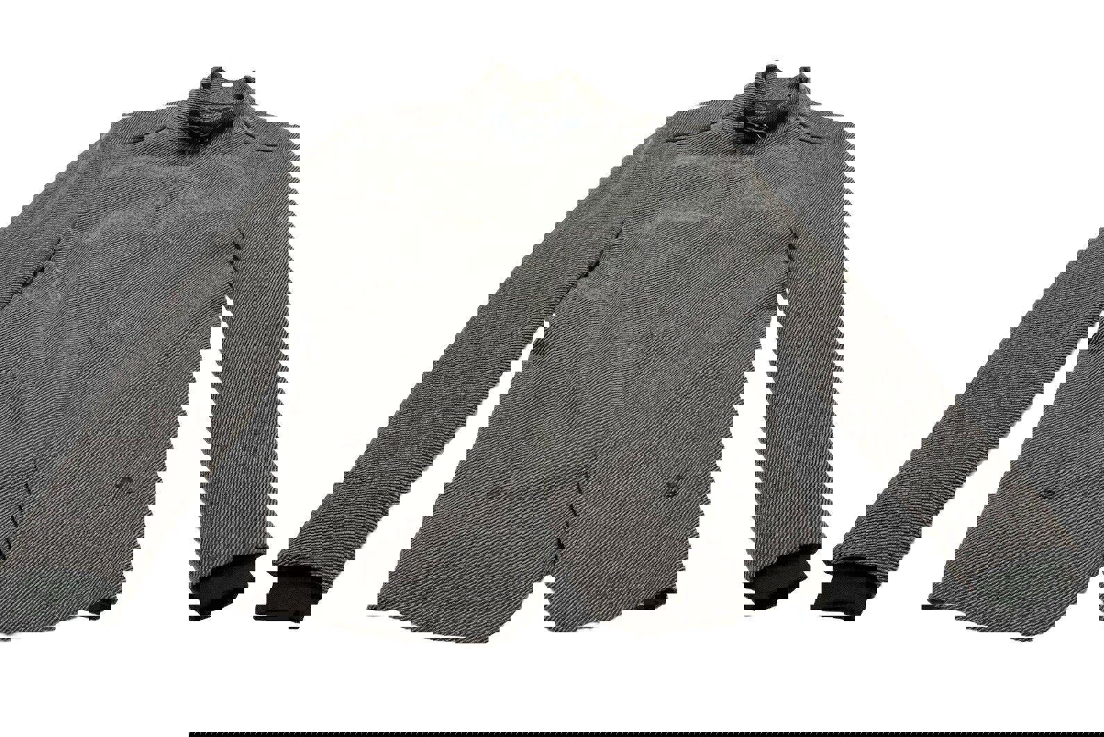 Abrigo de cuello alto con hebilla para hombre de Zara, talla 42, gris espiga, fabricado en Turquía