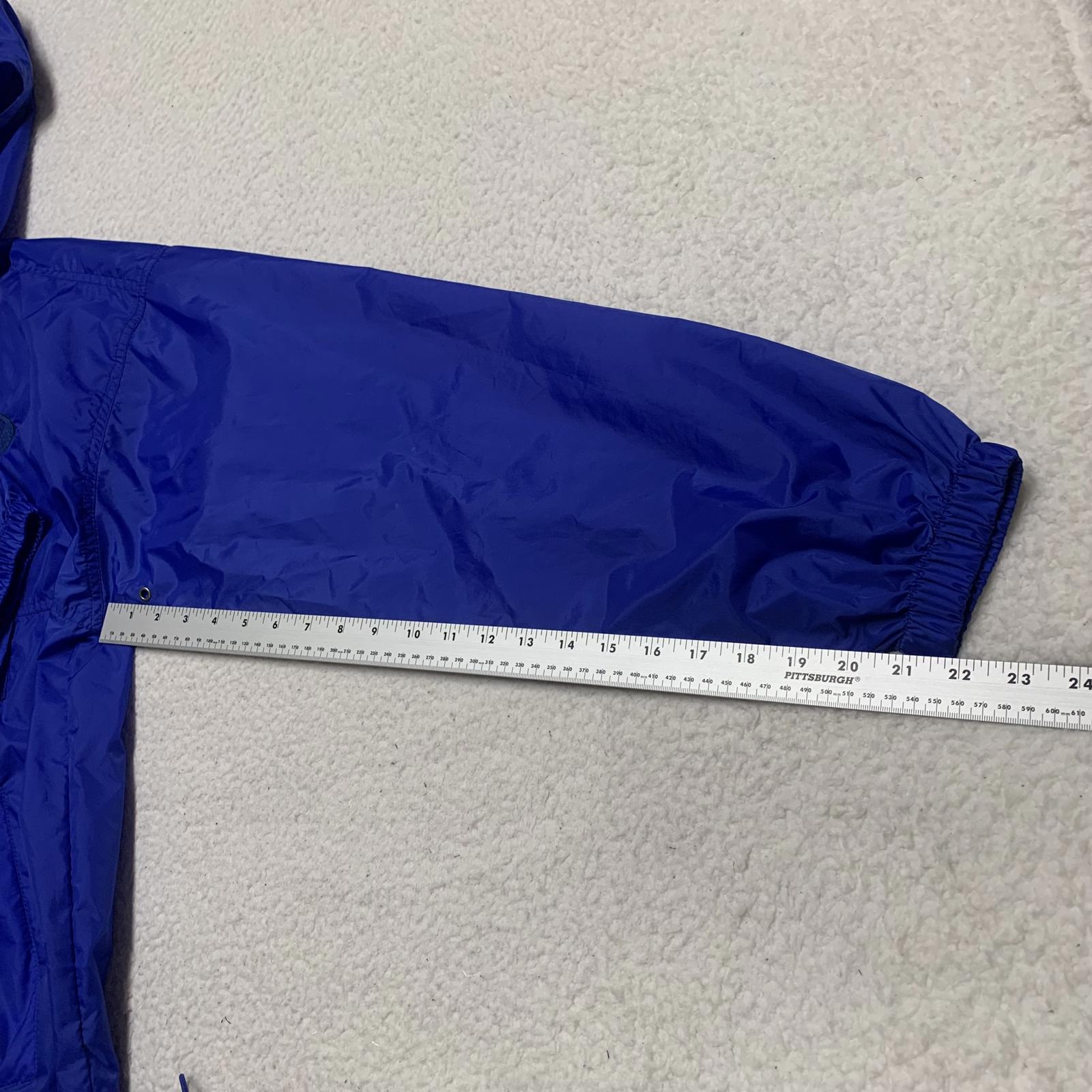 Chaqueta impermeable plegable Tri Mountain para hombre, color azul, talla L