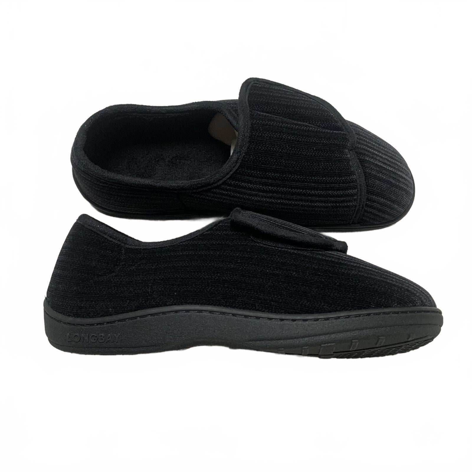 Zapatillas unisex negras de talla 9 sin marca, calzado con soporte