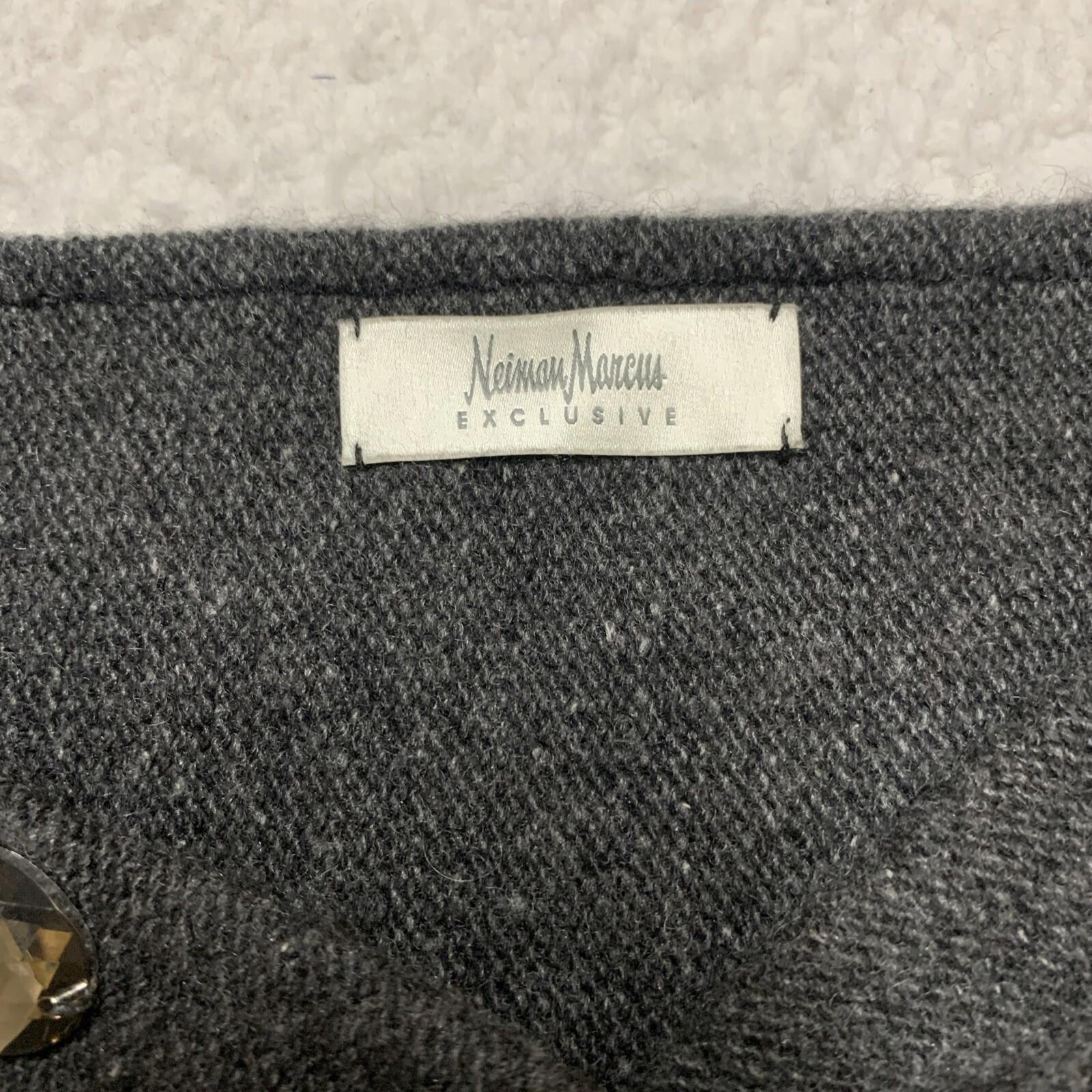 Bufanda de tubo infinita de lana de cachemira con pedrería, color gris, talla única, para mujer de Neiman Marcus