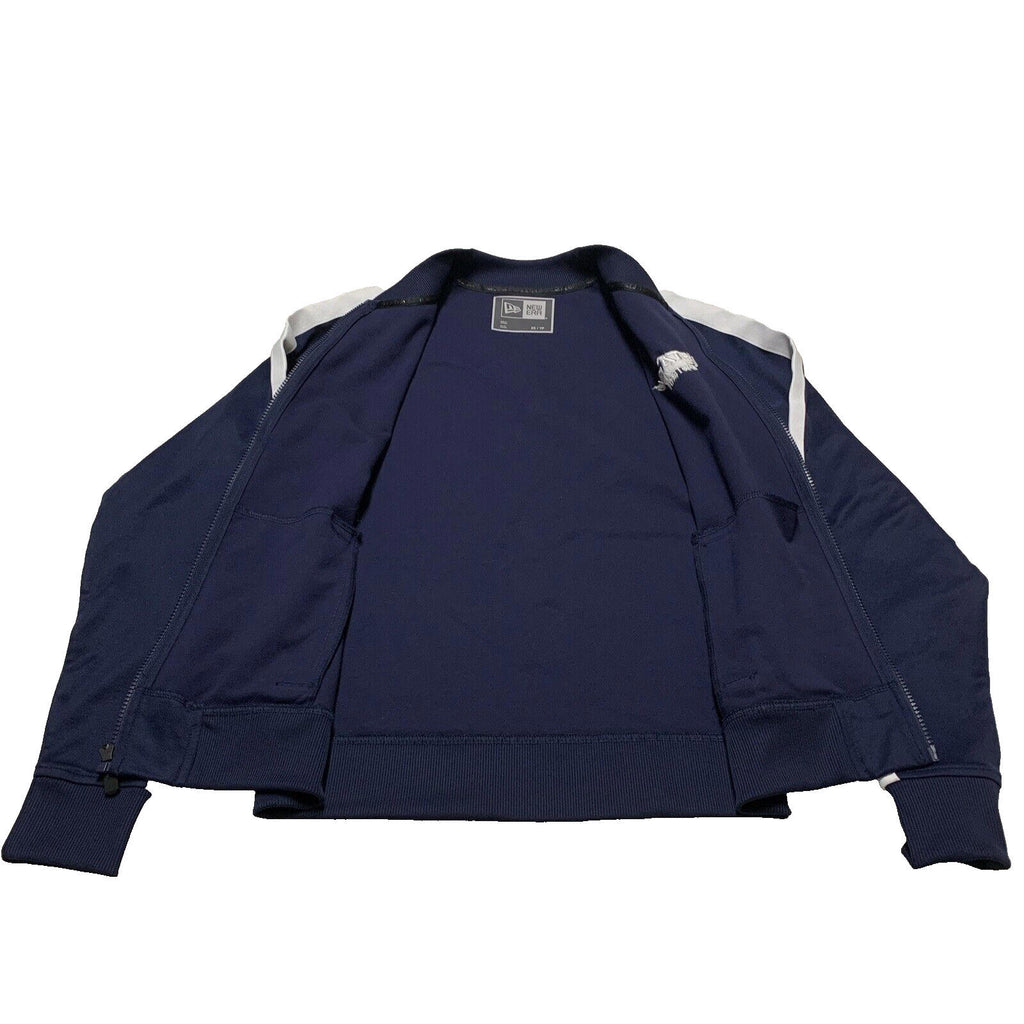 New Era Men's Size XSmall Navy Blue Jacket Varsity Track Full Zip Baseball Neck