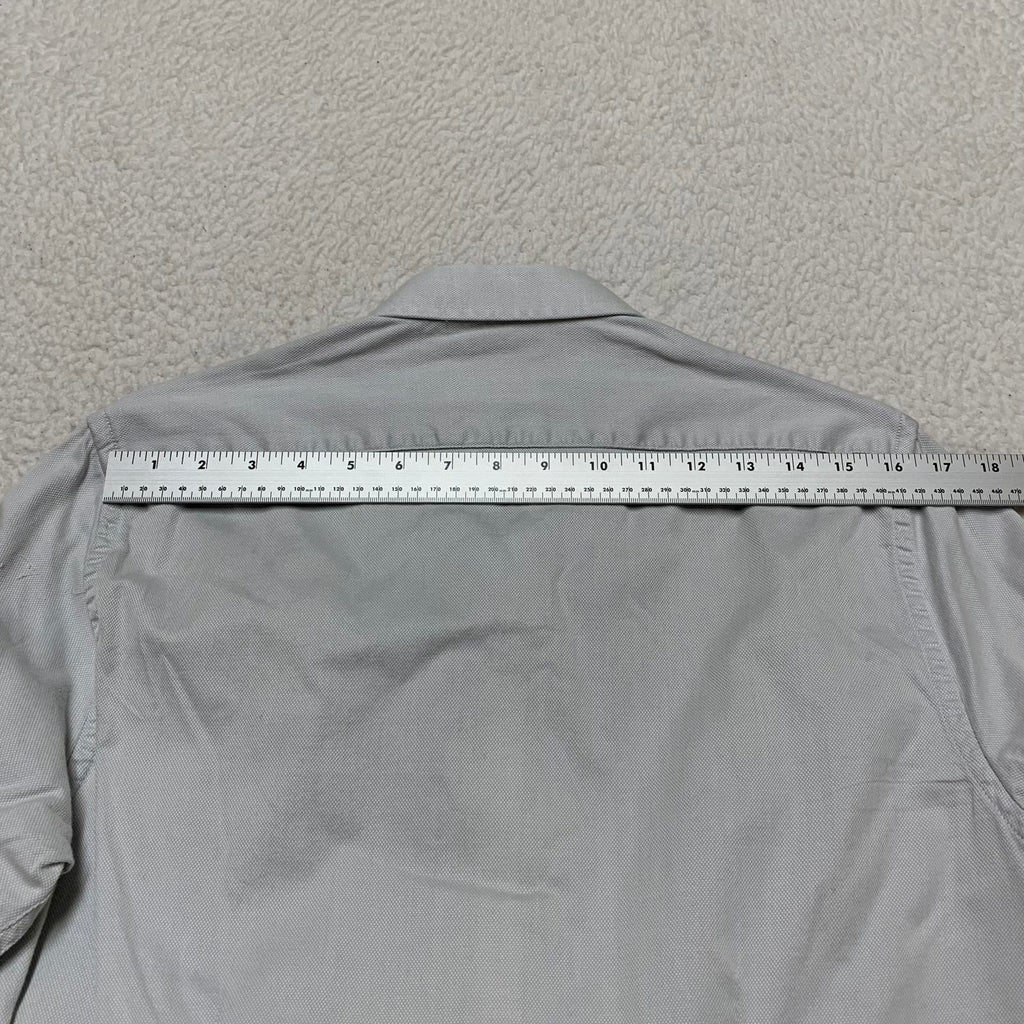 Camisa de vestir Blackberrys para hombre, talla L/40, azul grisáceo, corte entallado, 2 capas, ultra